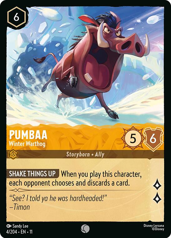 Pumbaa - Winter Warthog (4/204) [Winterspell] | Gamers Paradise