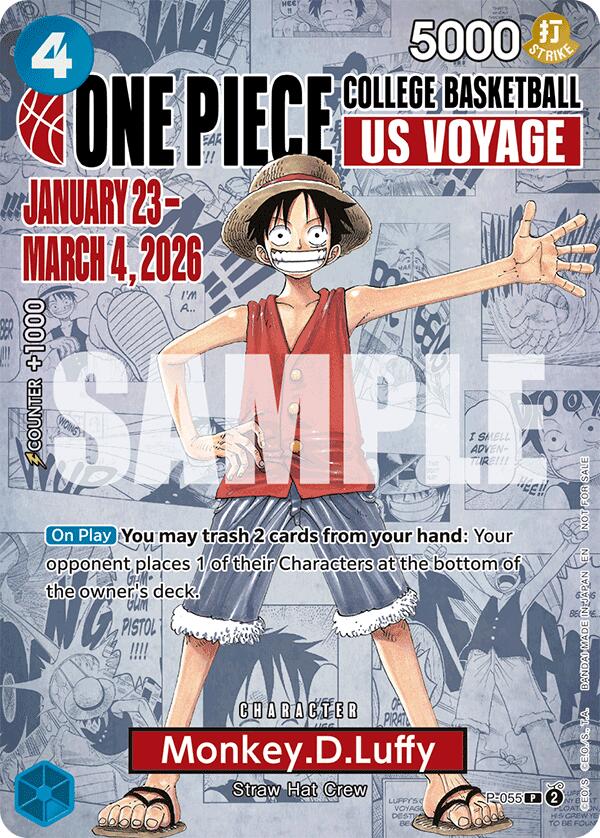 Monkey.D.Luffy (College Basketball US Voyage) [One Piece Promotion Cards] | Gamers Paradise
