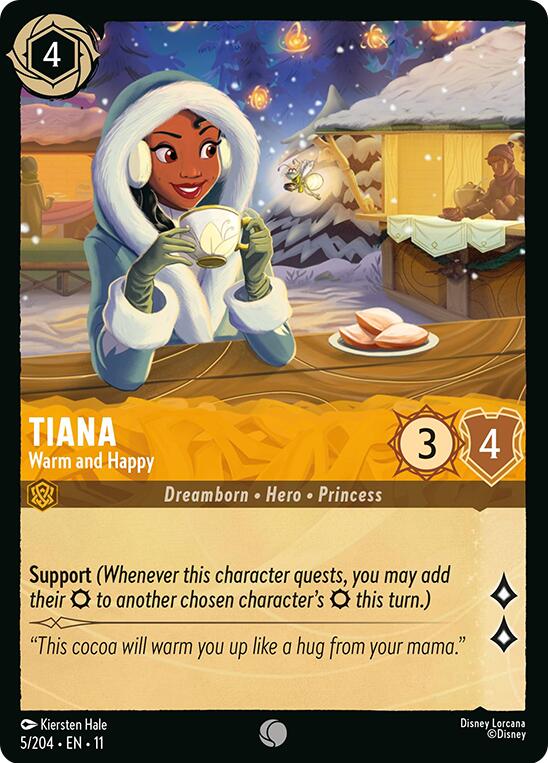 Tiana - Warm and Happy (5/204) [Winterspell] | Gamers Paradise