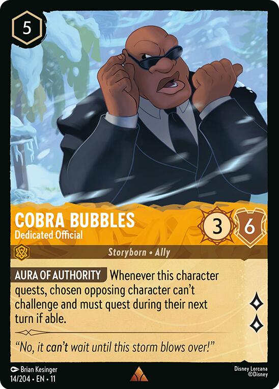Cobra Bubbles - Dedicated Official (14/204) [Winterspell] | Gamers Paradise