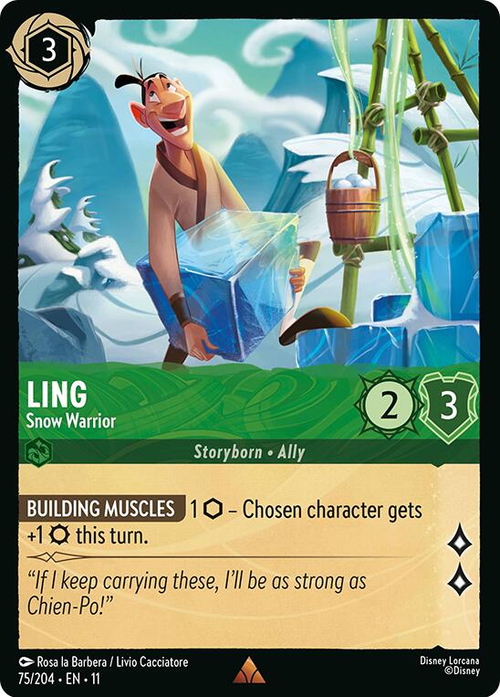 Ling - Snow Warrior (75/204) [Winterspell] | Gamers Paradise