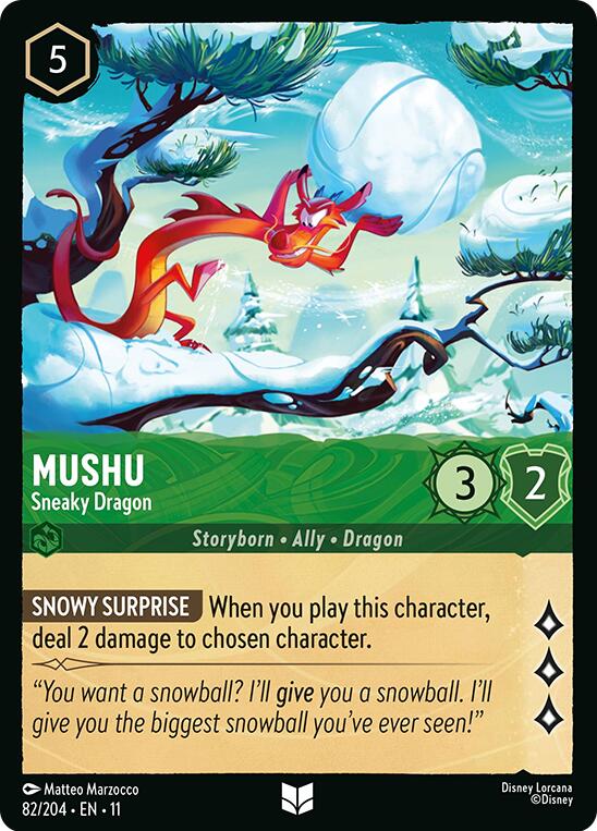Mushu - Sneaky Dragon (82/204) [Winterspell] | Gamers Paradise