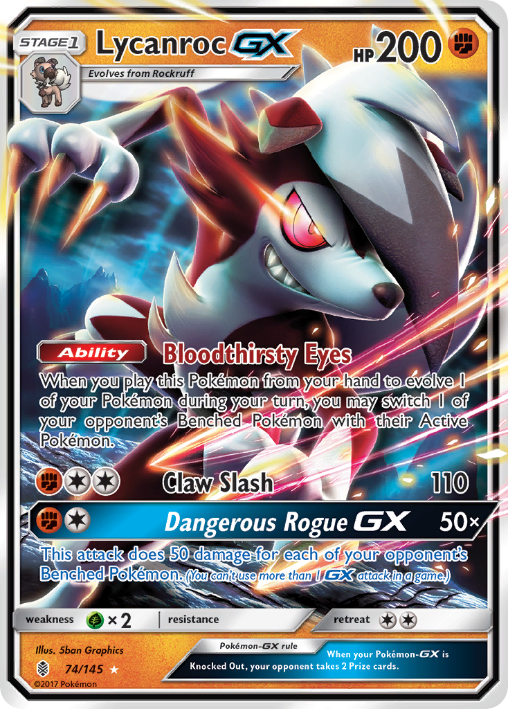 Lycanroc GX (74/145) [Sun & Moon: Guardians Rising] | Gamers Paradise