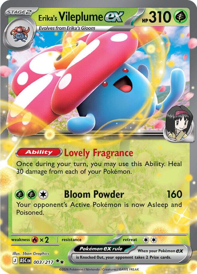 Erika's Vileplume ex (003/217) [Mega Evolution: Ascended Heroes] | Gamers Paradise