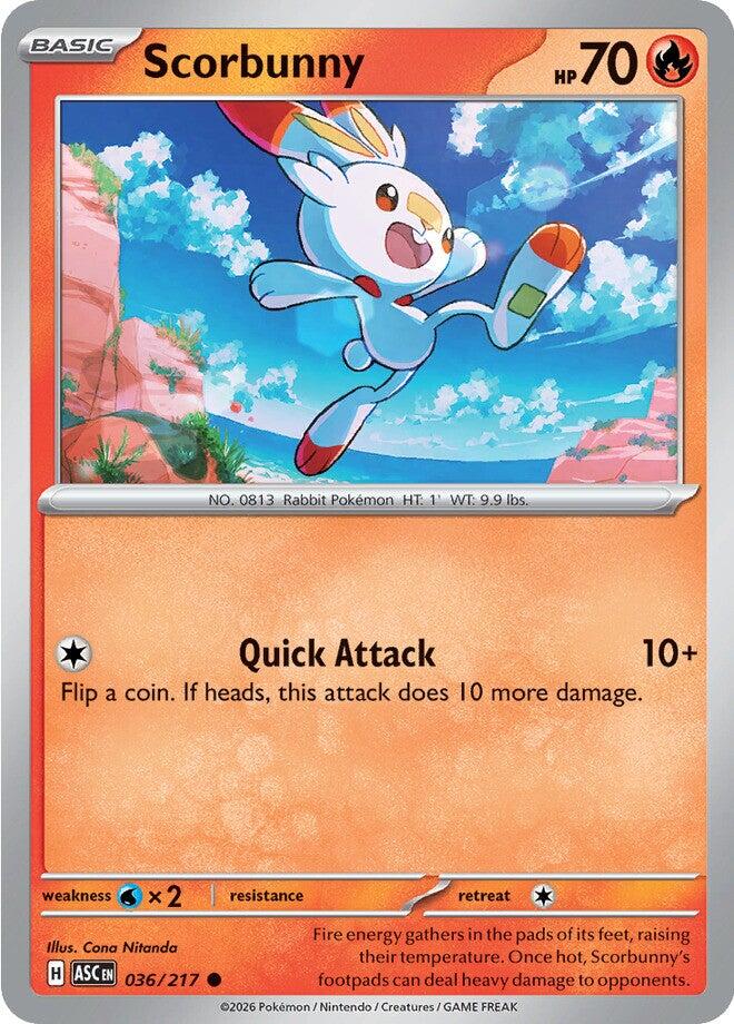 Scorbunny (036/217) [Mega Evolution: Ascended Heroes] | Gamers Paradise
