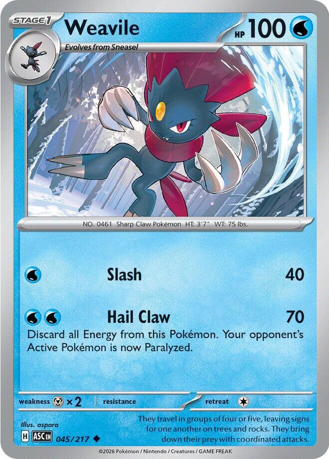 Weavile (045/217) [Mega Evolution: Ascended Heroes] | Gamers Paradise