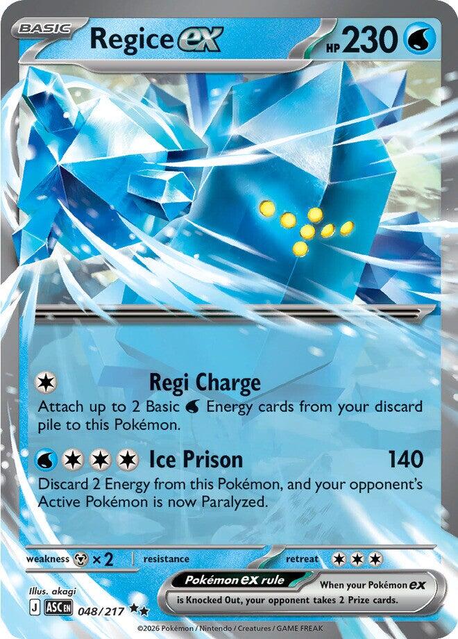 Regice ex (048/217) [Mega Evolution: Ascended Heroes] | Gamers Paradise