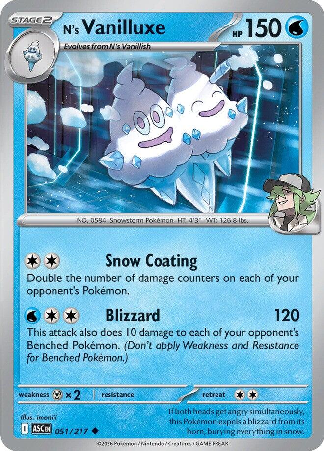 N's Vanilluxe (051/217) [Mega Evolution: Ascended Heroes] | Gamers Paradise