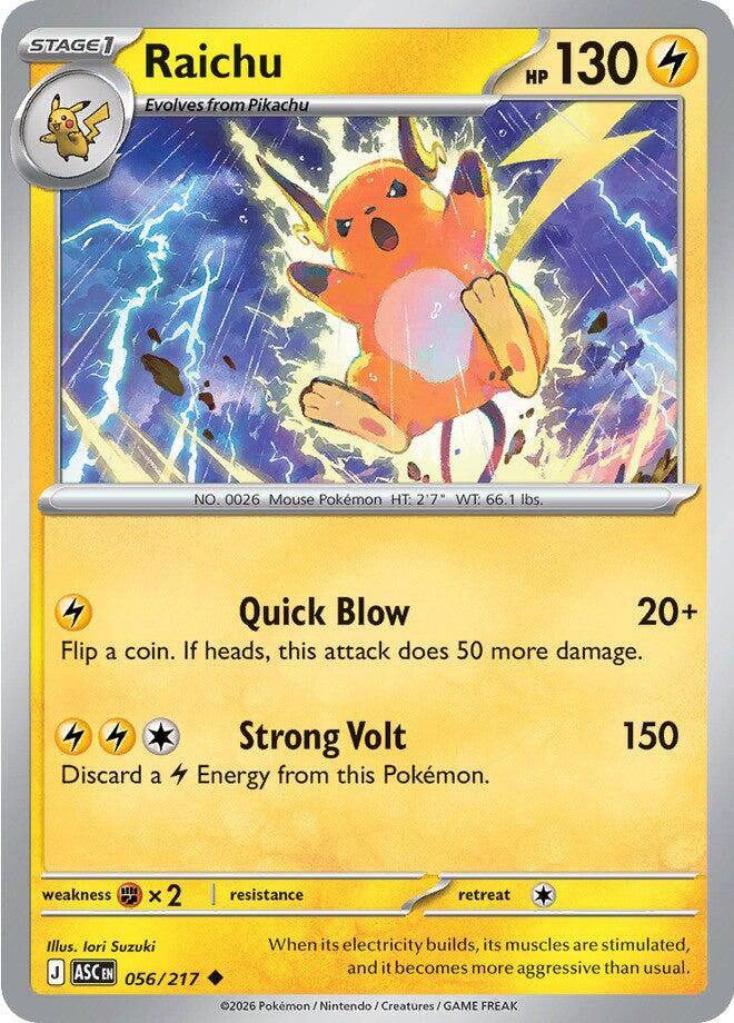 Raichu (056/217) [Mega Evolution: Ascended Heroes] | Gamers Paradise