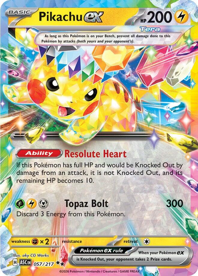 Pikachu ex (057/217) [Mega Evolution: Ascended Heroes] | Gamers Paradise