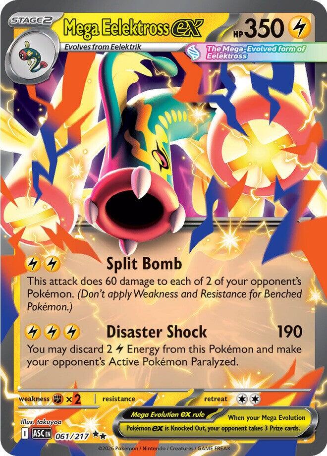 Mega Eelektross ex (061/217) [Mega Evolution: Ascended Heroes] | Gamers Paradise