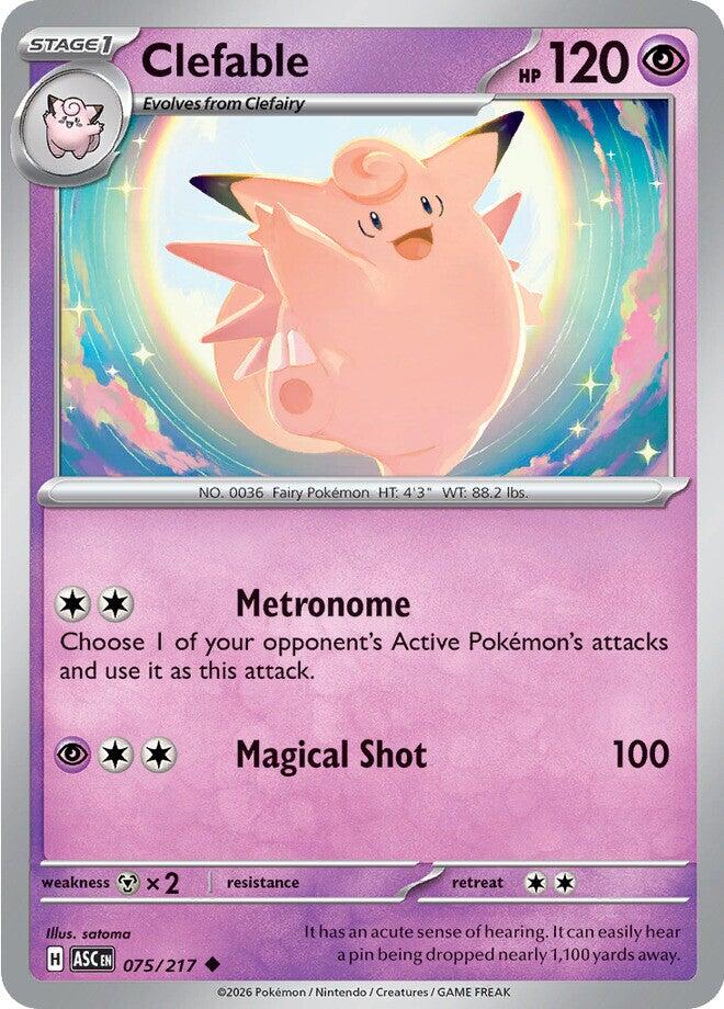 Clefable (075/217) [Mega Evolution: Ascended Heroes] | Gamers Paradise