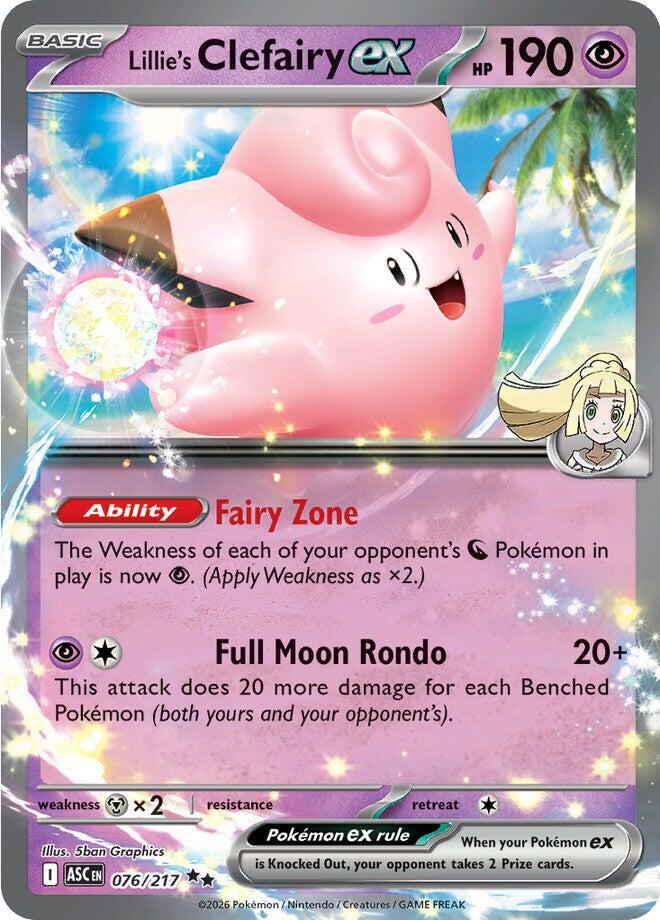 Lillie's Clefairy ex (076/217) [Mega Evolution: Ascended Heroes] | Gamers Paradise