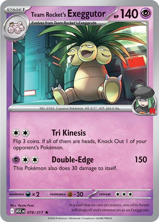 Team Rocket's Exeggutor (078/217) [Mega Evolution: Ascended Heroes] | Gamers Paradise
