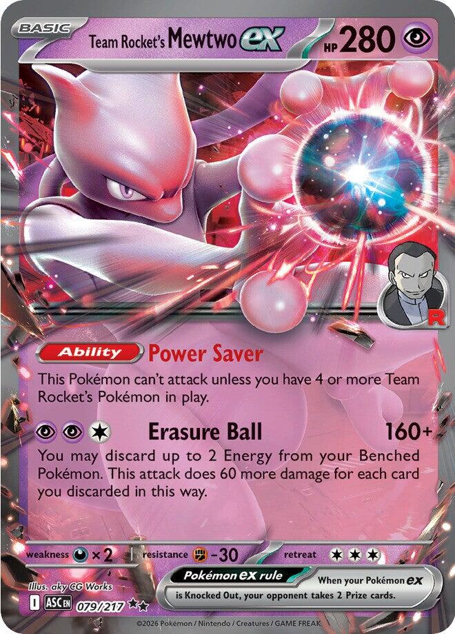 Team Rocket's Mewtwo ex (079/217) [Mega Evolution: Ascended Heroes] | Gamers Paradise