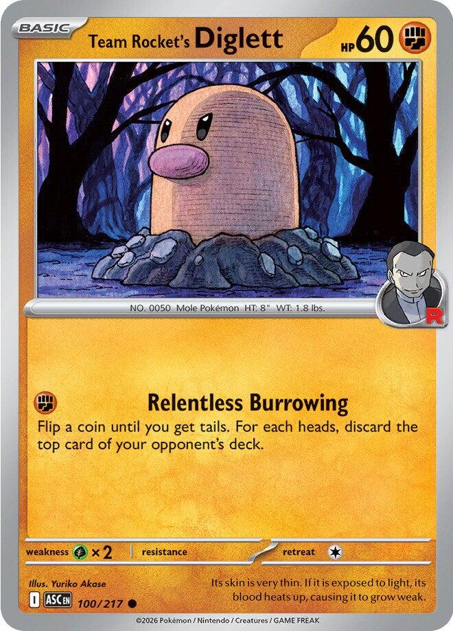 Team Rocket's Diglett (100/217) [Mega Evolution: Ascended Heroes] | Gamers Paradise