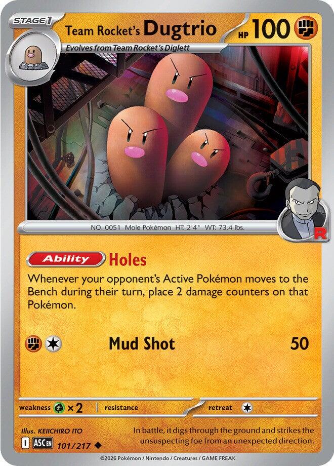 Team Rocket's Dugtrio (101/217) [Mega Evolution: Ascended Heroes] | Gamers Paradise