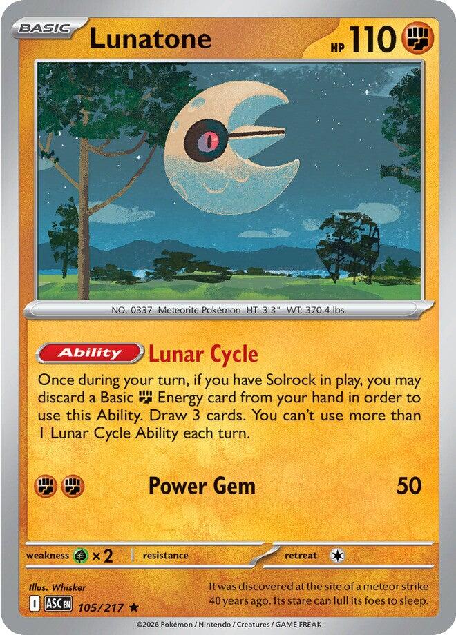Lunatone (105/217) [Mega Evolution: Ascended Heroes] | Gamers Paradise