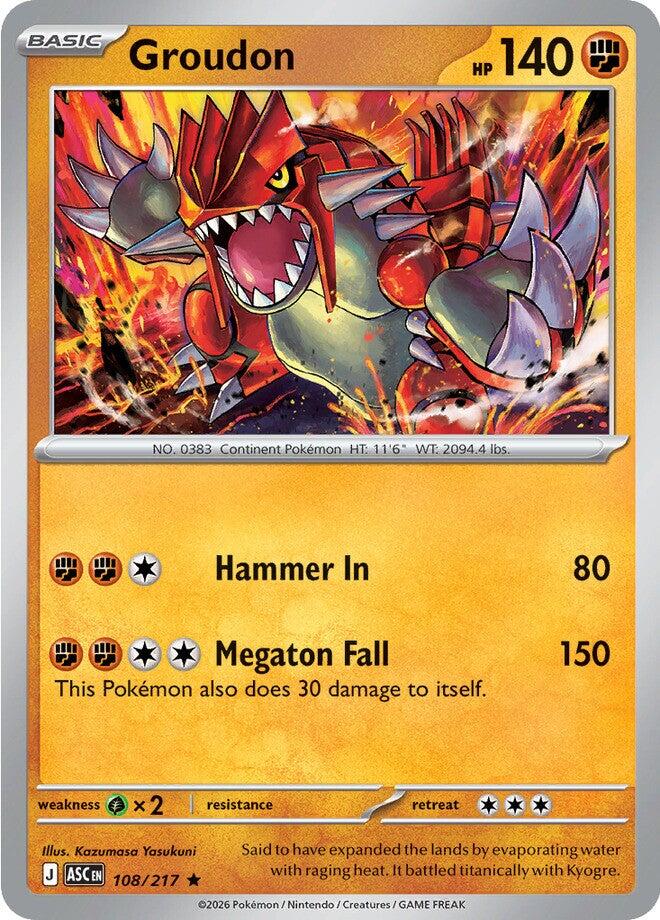 Groudon (108/217) [Mega Evolution: Ascended Heroes] | Gamers Paradise