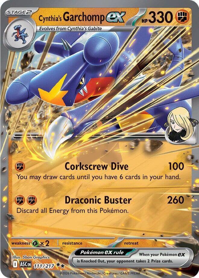 Cynthia's Garchomp ex (111/217) [Mega Evolution: Ascended Heroes] | Gamers Paradise