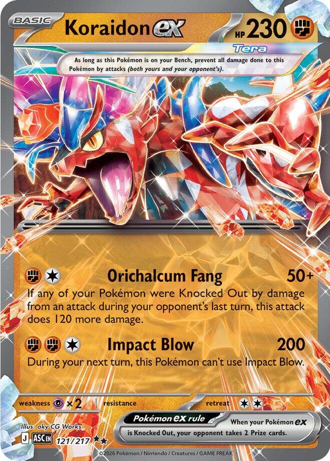 Koraidon ex (121/217) [Mega Evolution: Ascended Heroes] | Gamers Paradise