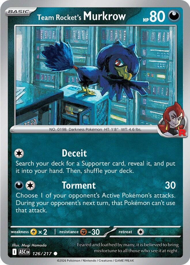 Team Rocket's Murkrow (126/217) [Mega Evolution: Ascended Heroes] | Gamers Paradise