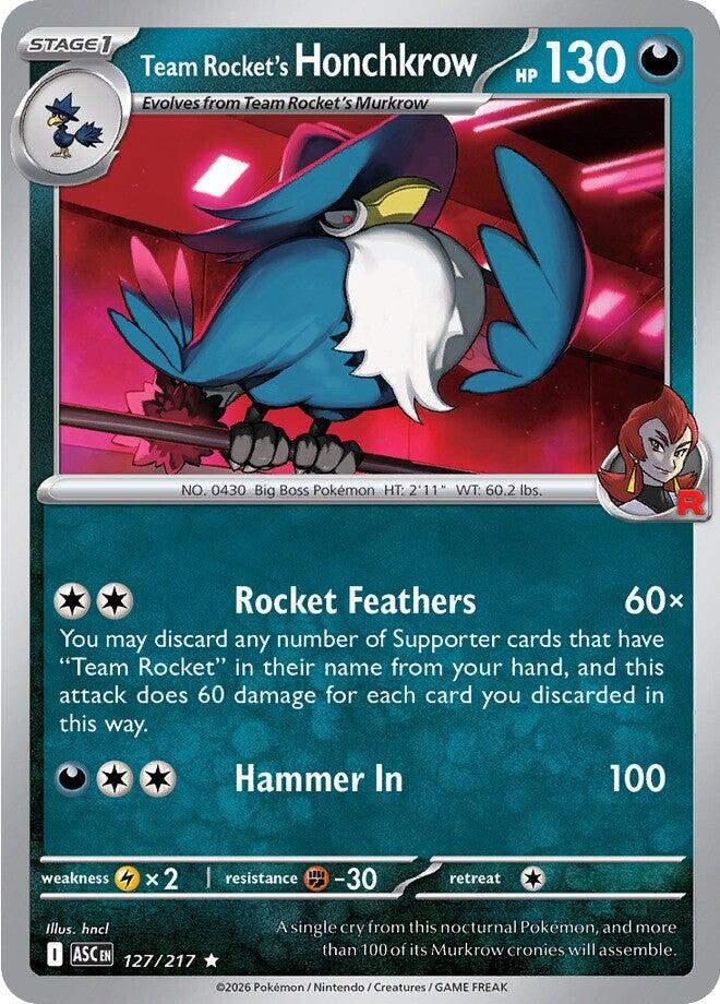 Team Rocket's Honchkrow (127/217) [Mega Evolution: Ascended Heroes] | Gamers Paradise