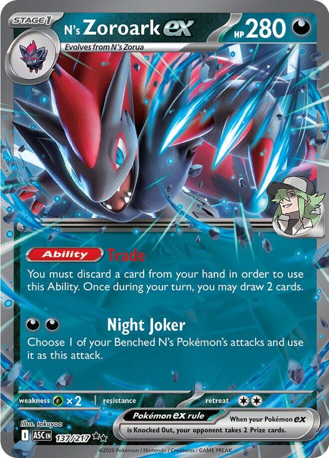 N's Zoroark ex (137/217) [Mega Evolution: Ascended Heroes] | Gamers Paradise