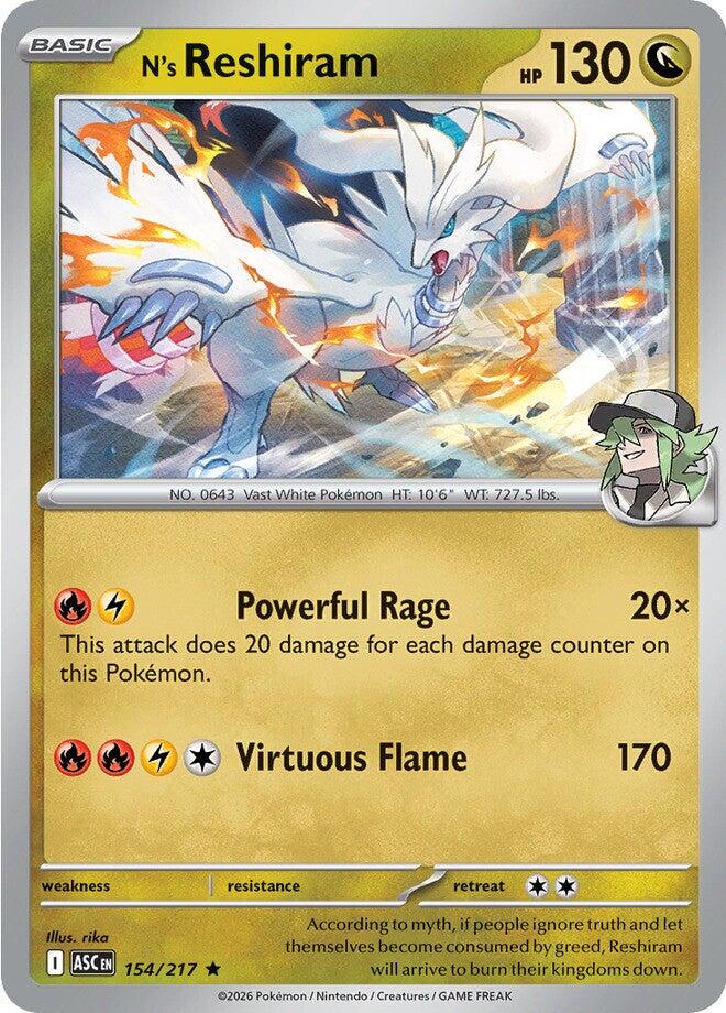 N's Reshiram (154/217) [Mega Evolution: Ascended Heroes] | Gamers Paradise
