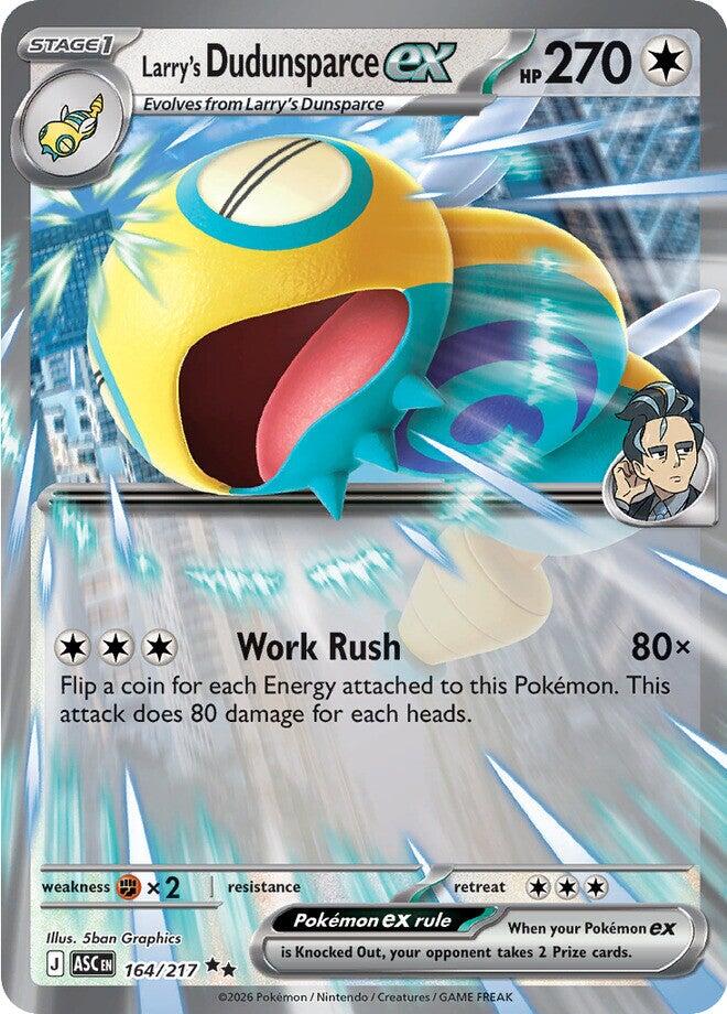 Larry's Dudunsparce ex (164/217) [Mega Evolution: Ascended Heroes] | Gamers Paradise