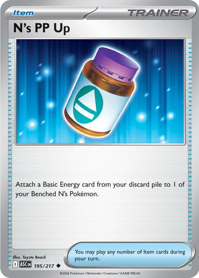 N's PP Up (195/217) [Mega Evolution: Ascended Heroes] | Gamers Paradise