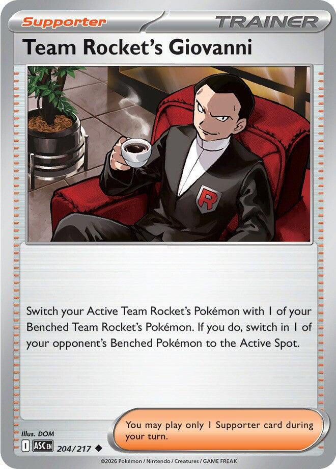 Team Rocket's Giovanni (204/217) [Mega Evolution: Ascended Heroes] | Gamers Paradise