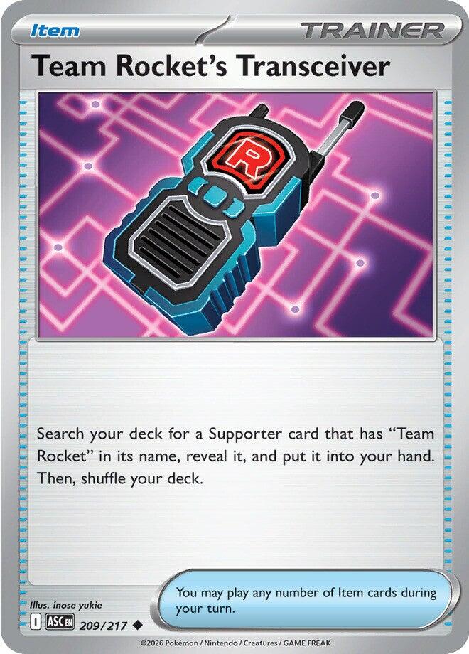 Team Rocket's Transceiver (209/217) [Mega Evolution: Ascended Heroes] | Gamers Paradise