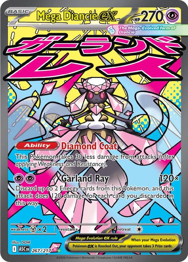 Mega Diancie ex (267/217) [Mega Evolution: Ascended Heroes] | Gamers Paradise