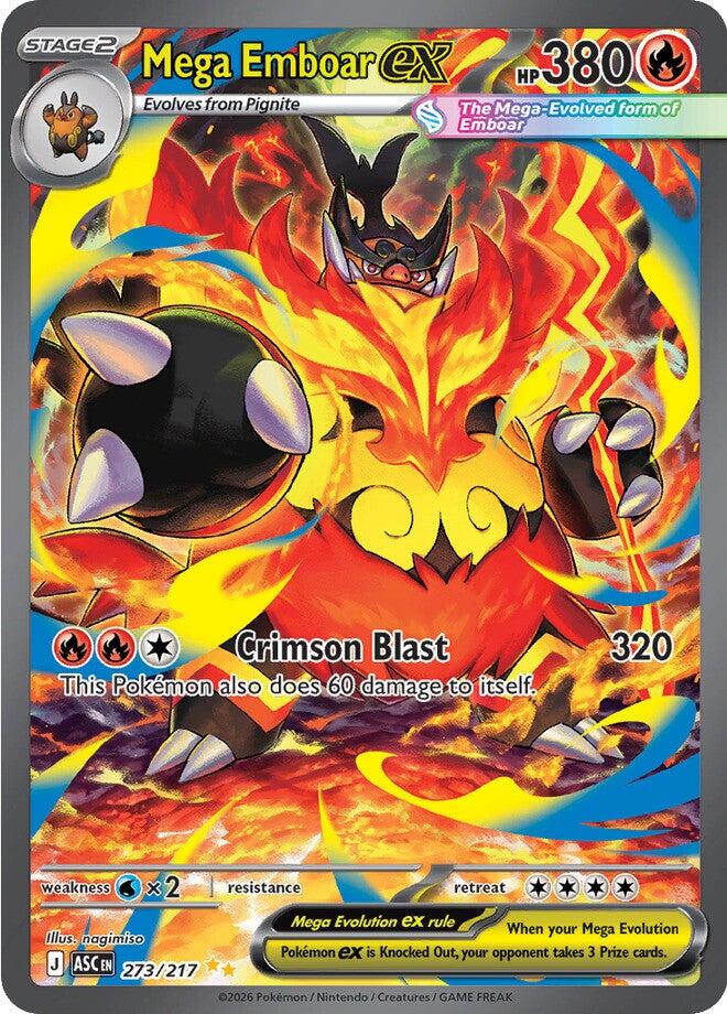 Mega Emboar ex (273/217) [Mega Evolution: Ascended Heroes] | Gamers Paradise