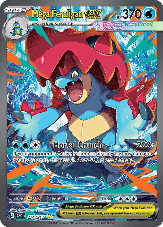 Mega Feraligatr ex (274/217) [Mega Evolution: Ascended Heroes] | Gamers Paradise