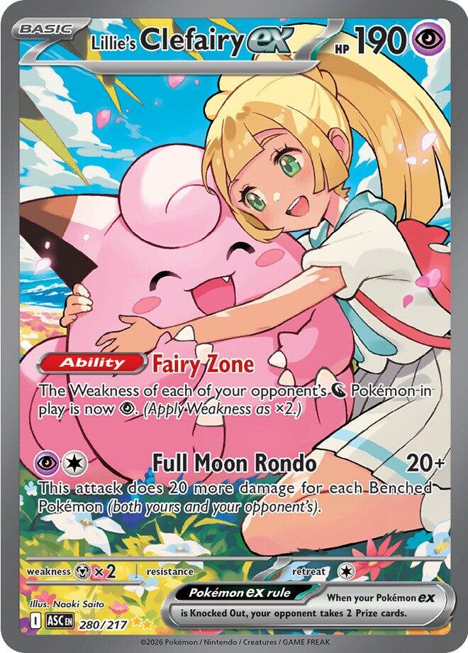 Lillie's Clefairy ex (280/217) [Mega Evolution: Ascended Heroes] | Gamers Paradise