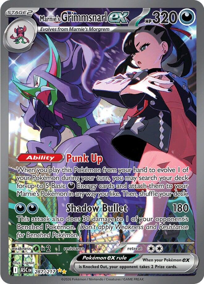 Marnie's Grimmsnarl ex (287/217) [Mega Evolution: Ascended Heroes] | Gamers Paradise