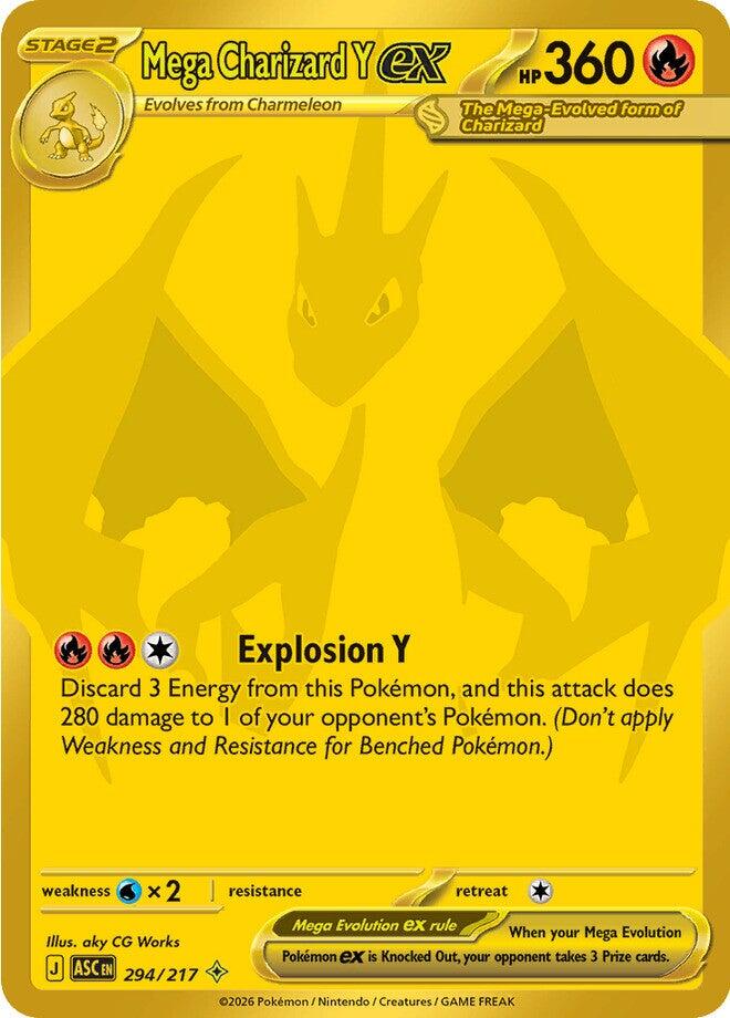 Mega Charizard Y ex (294/217) [Mega Evolution: Ascended Heroes] | Gamers Paradise