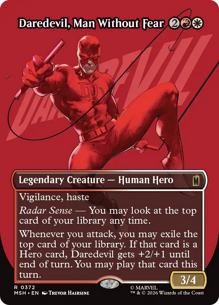 Daredevil, Man Without Fear (Borderless) (0372) [Marvel Super Heroes] | Gamers Paradise