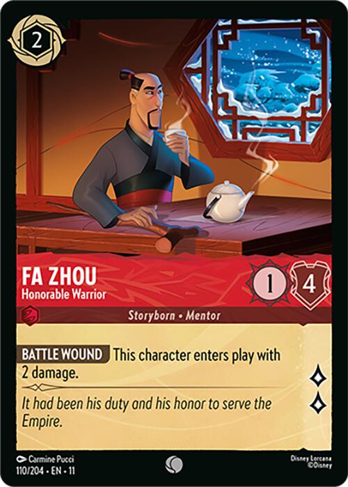 Fa Zhou - Honorable Warrior (110/204) [Winterspell] | Gamers Paradise
