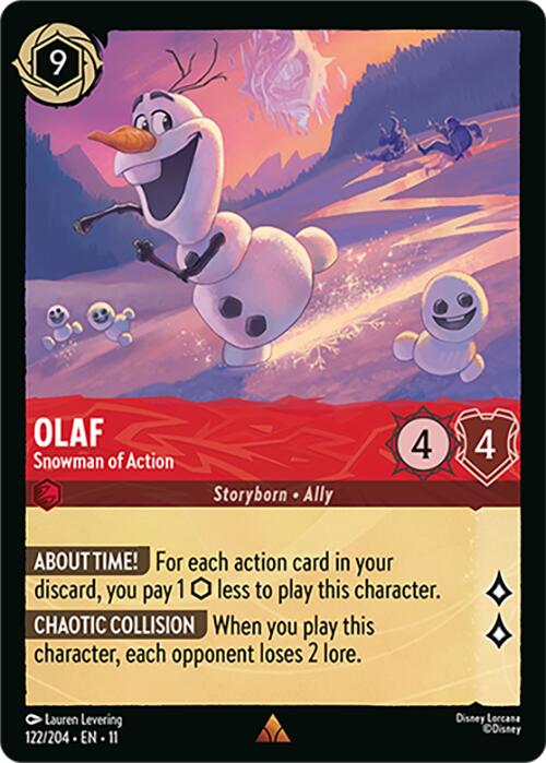 Olaf - Snowman of Action (122/204) [Winterspell] | Gamers Paradise