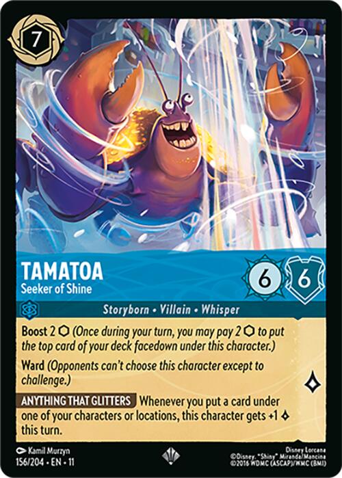 Tamatoa - Seeker of Shine (156/204) [Winterspell] | Gamers Paradise
