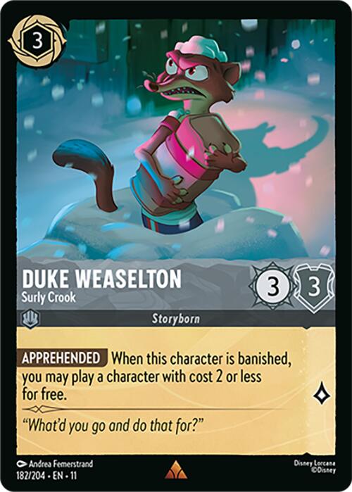 Duke Weaselton - Surly Crook (182/204) [Winterspell] | Gamers Paradise