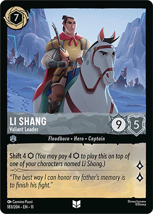 Li Shang - Valiant Leader (183/204) [Winterspell] | Gamers Paradise