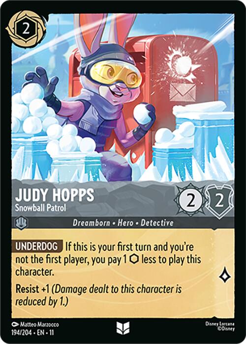 Judy Hopps - Snowball Patrol (194/204) [Winterspell] | Gamers Paradise