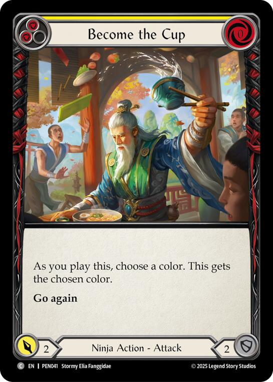 Become The Cup (Yellow) (Rainbow Foil) [PEN041] (Compendium of Rathe)  Rainbow Foil | Gamers Paradise