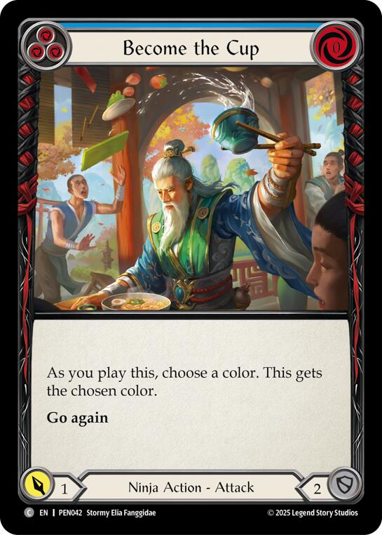 Become The Cup (Blue) (Rainbow Foil) [PEN042] (Compendium of Rathe)  Rainbow Foil | Gamers Paradise