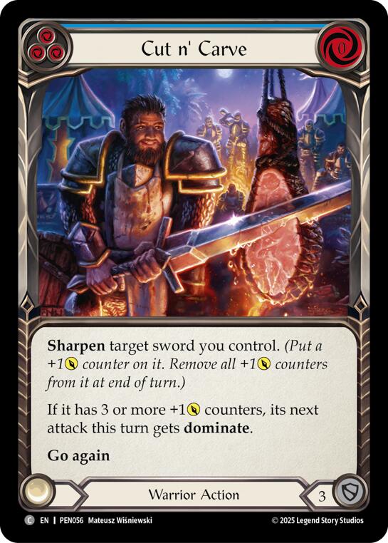 Cut N Carve (Blue) (Regular) [PEN056] (Compendium of Rathe) | Gamers Paradise