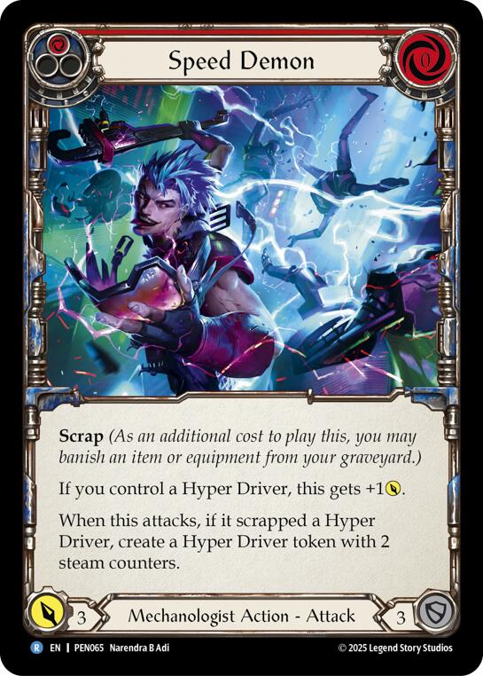 Speed Demon (Red) (Rainbow Foil) [PEN065] (Compendium of Rathe)  Rainbow Foil | Gamers Paradise